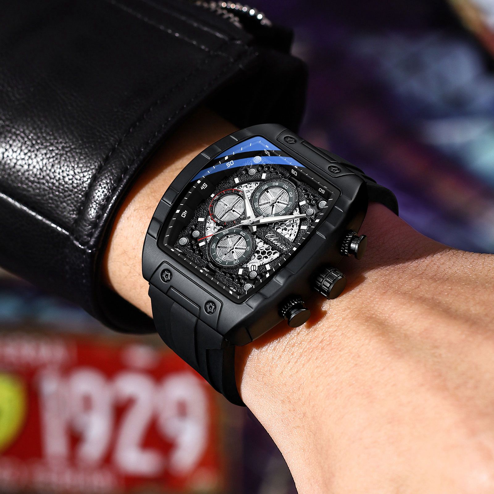 Chenxi Square Skeleton Chronograph - Image 4